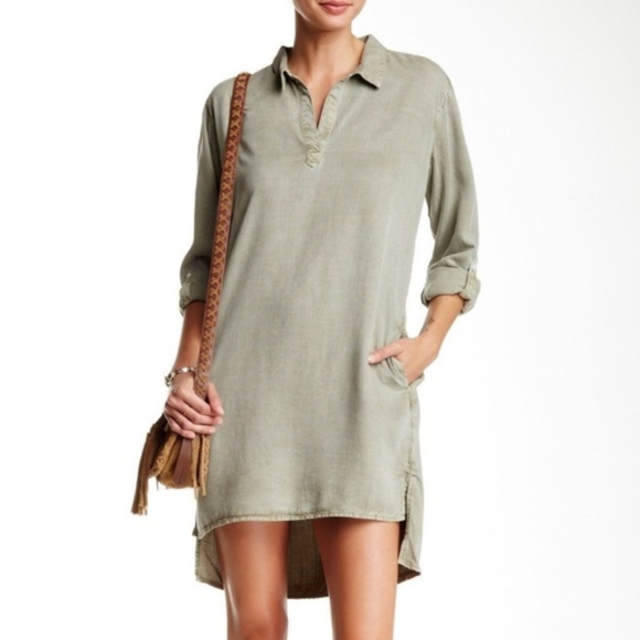 Sneak Peek Dresses & Skirts - 🔴 Sneak Peek | Tencel Olive Green Medium Dress